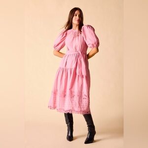 NWT ST. ROCHE Astrid Midi Dress Peony 2